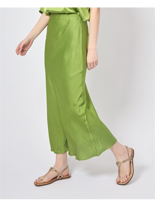 Manila Grace Women's Long Satin Skirt MANILA GRACE | N054VUMA626